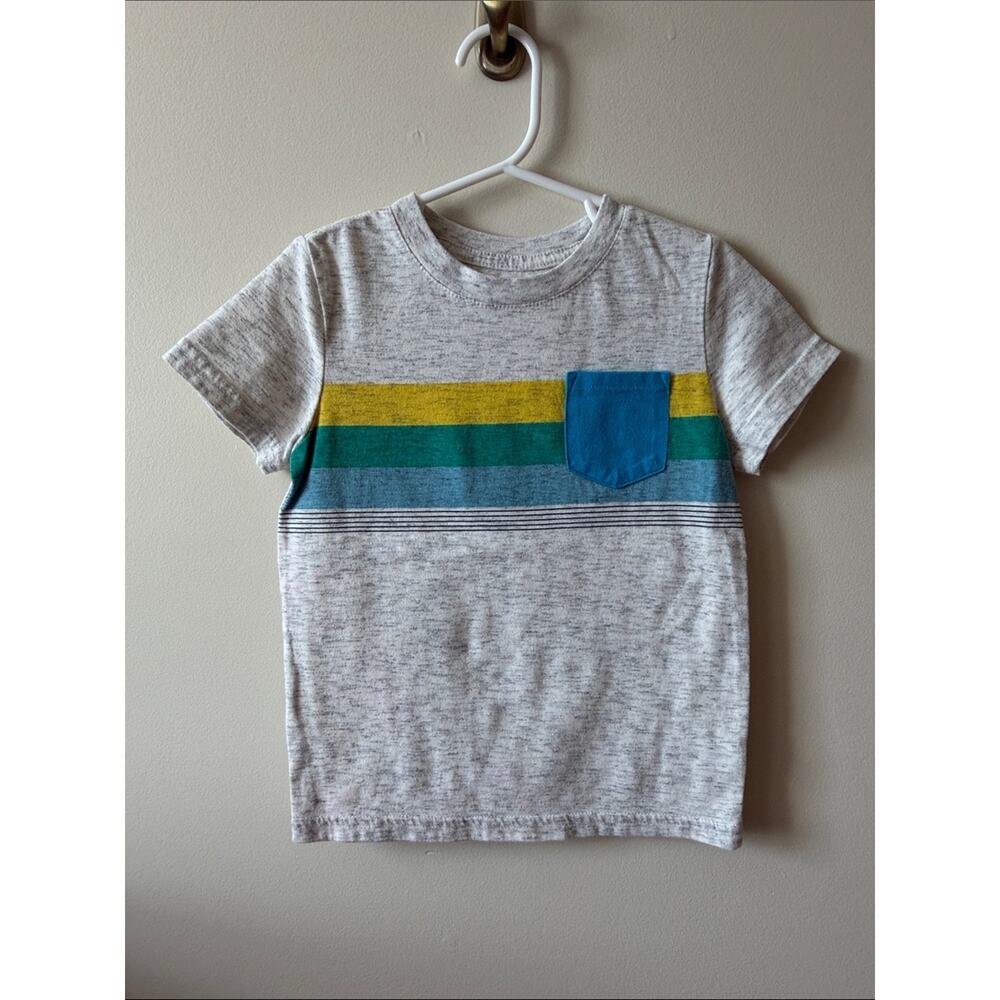 Bundle Cat & Jack Boys T-shirts Size 3T Blue Green Gray - Picture 4 of 11